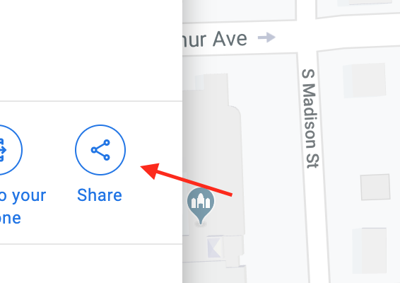 Share map icon