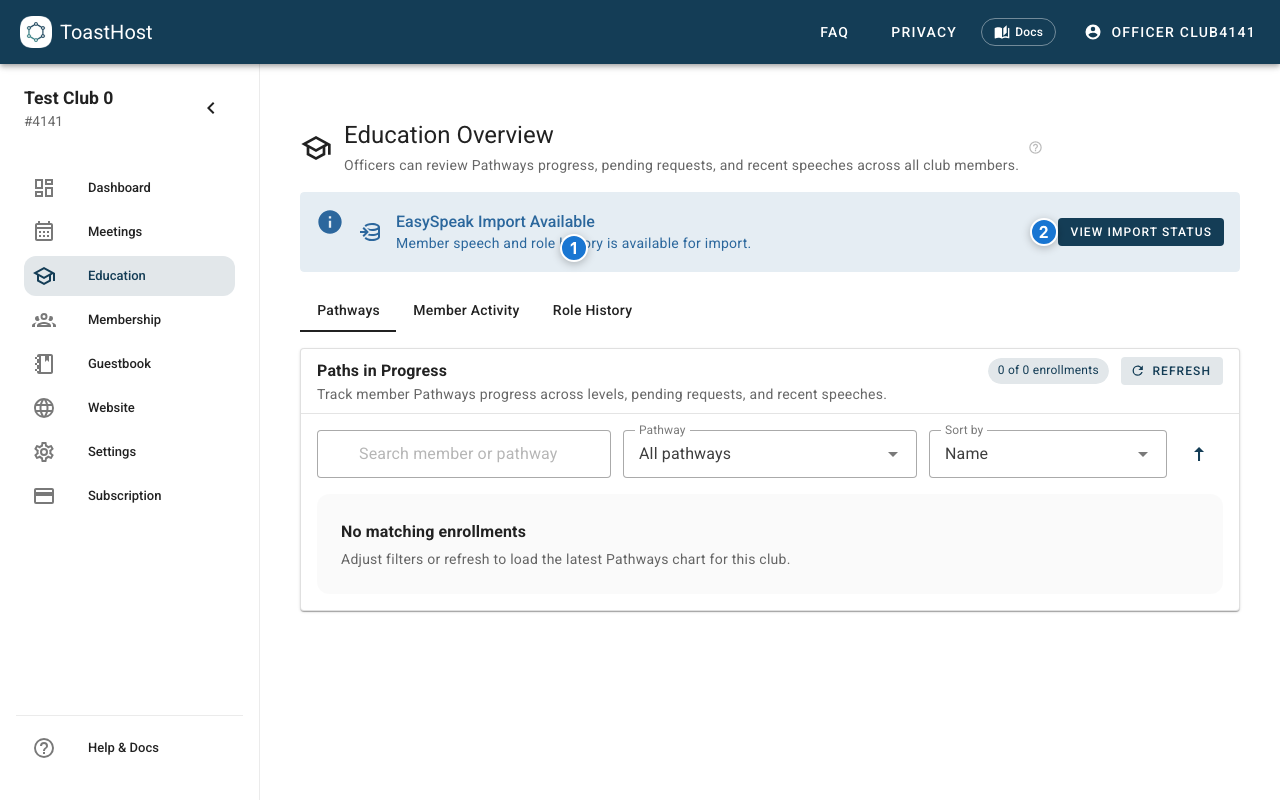 EasySpeak import banner in Education