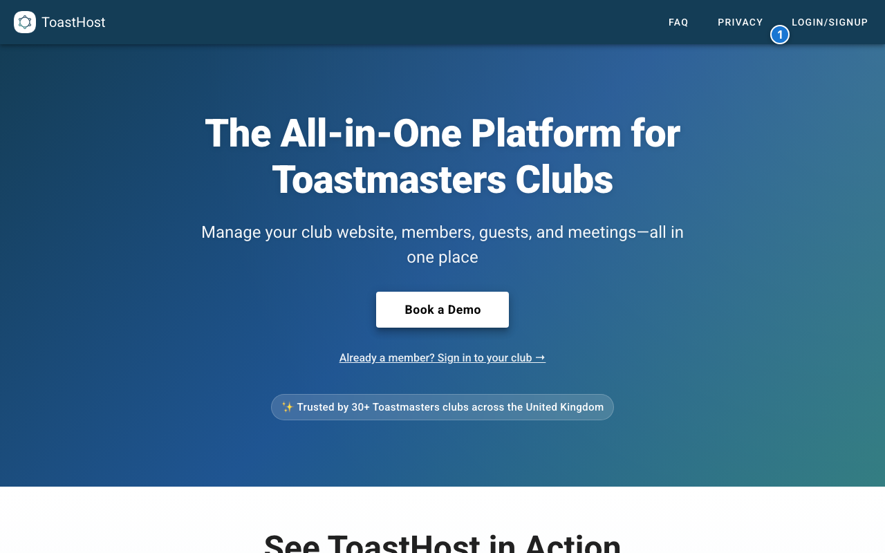 ToastHost Homepage